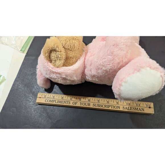 Bee Happy Plush Dog In Pink Bunny Suit stuffed animal toy  10" - Picture 8 of 9